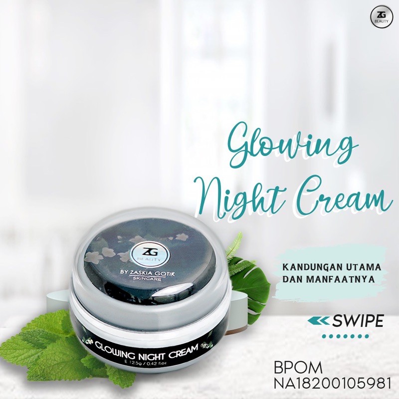 ZG beauty skincare night cream brightener