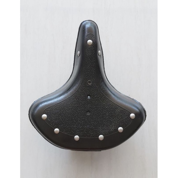 SADEL SEPEDA Kebo / Sadel BECAK / Sadel Sepeda Ontha Jadul Unik Retro / Jok Per Ganda HITAM PLASTIK 