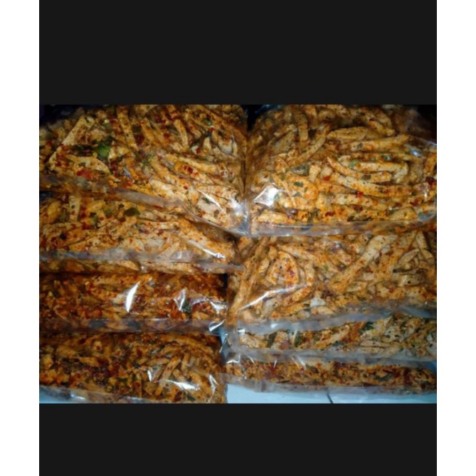 

Basreng daun jeruk Pedas 1KG