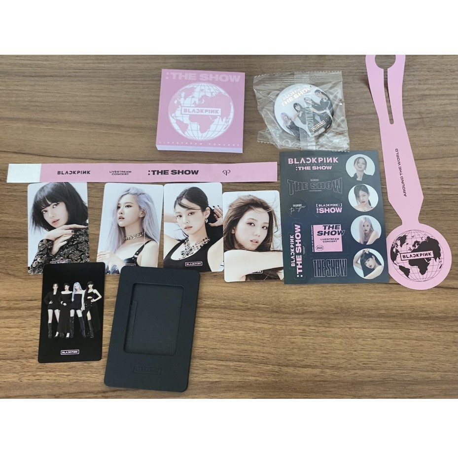 Blackpink The Show Merch PHOTO PACKAGE lisa  memo note photocard sticker stiker