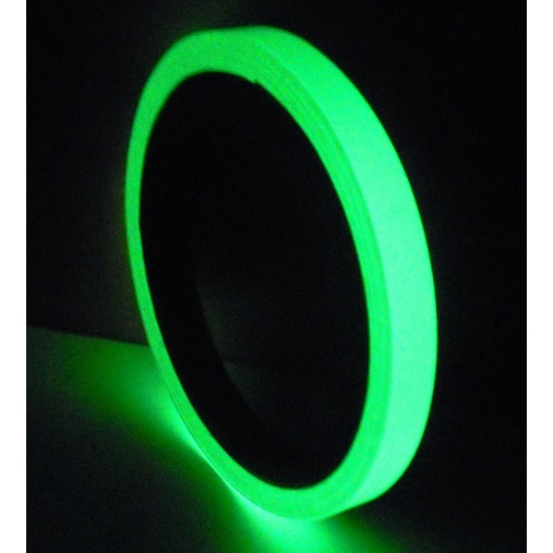 Lakban Glow In The Dark Luminous Adhesive Tape 1.5cmx10m / Lakban Menyala Dalam Gelap Lakban Glow In The Dark Warna / Isolasi Menyala Dalam Gelap Lakban Stiker Dekorasi Lakban Bercahaya / Lakban Murah Unik Menyala Dalam Gelap Perekat Dekorasi Ruangan