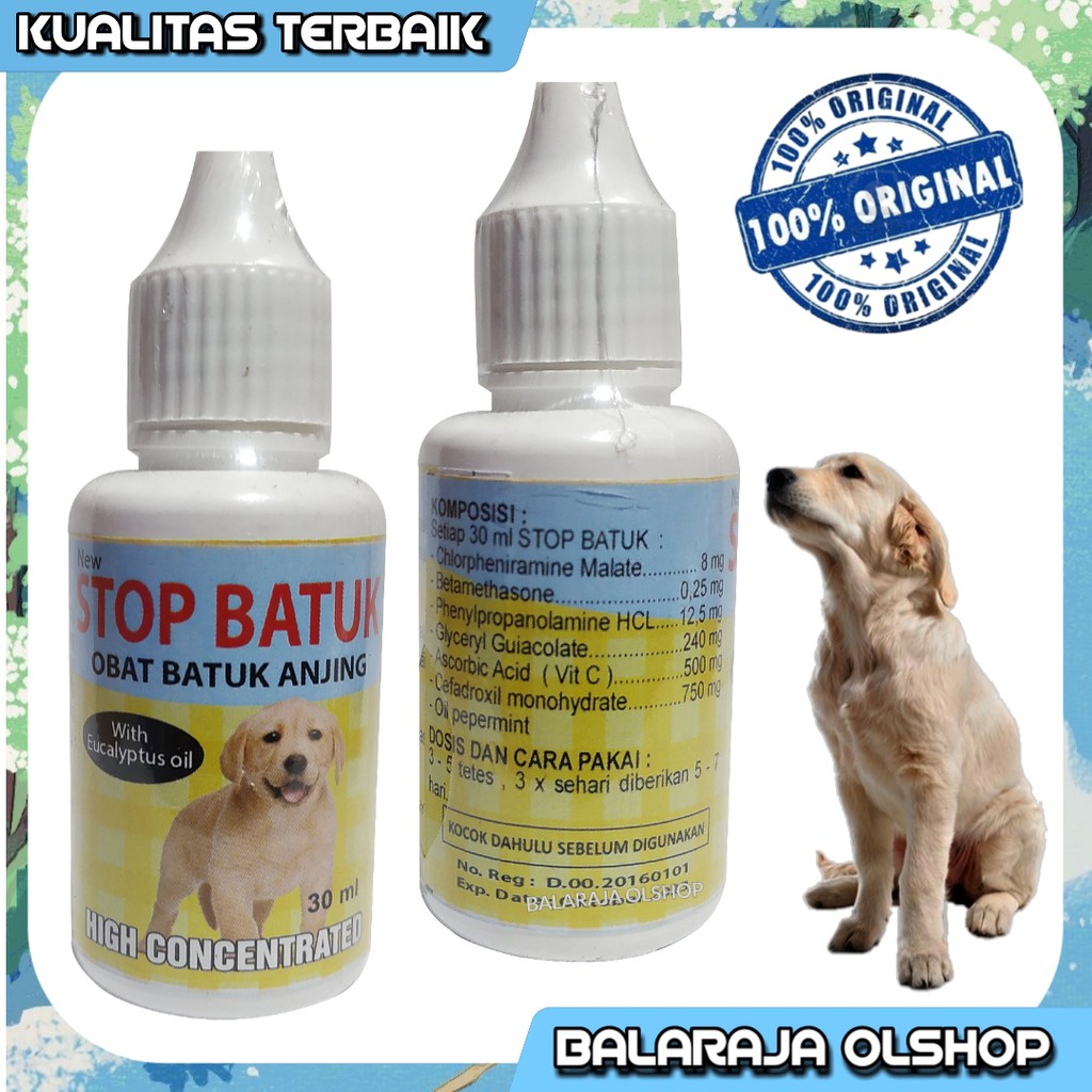 OBAT FLU DEMAM PILEK ANJING PUPPY STOP BATUK DOG