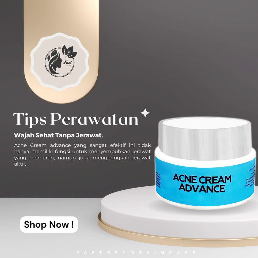 Fast Derm Acne Cream Advance / Cream Pelembab Wajah by Fast Derm / Cream Malam Acne Advance / jualan