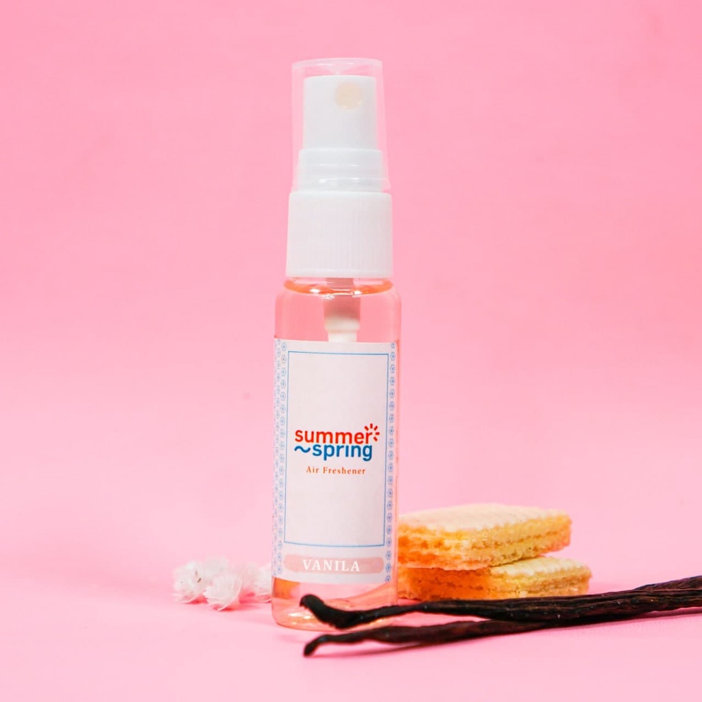 Parfum Mobil Pengharum Ruangan Pewangi Kamar Tidur Harum Summer Spring | Spray | Aroma Vanilla