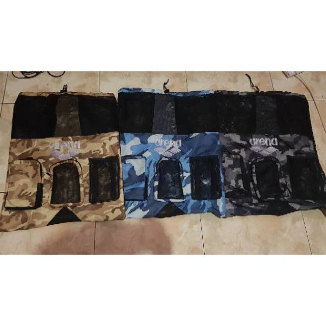 Tas Renang Arena Army / Tas Olahraga Army / Tas Backpack Army