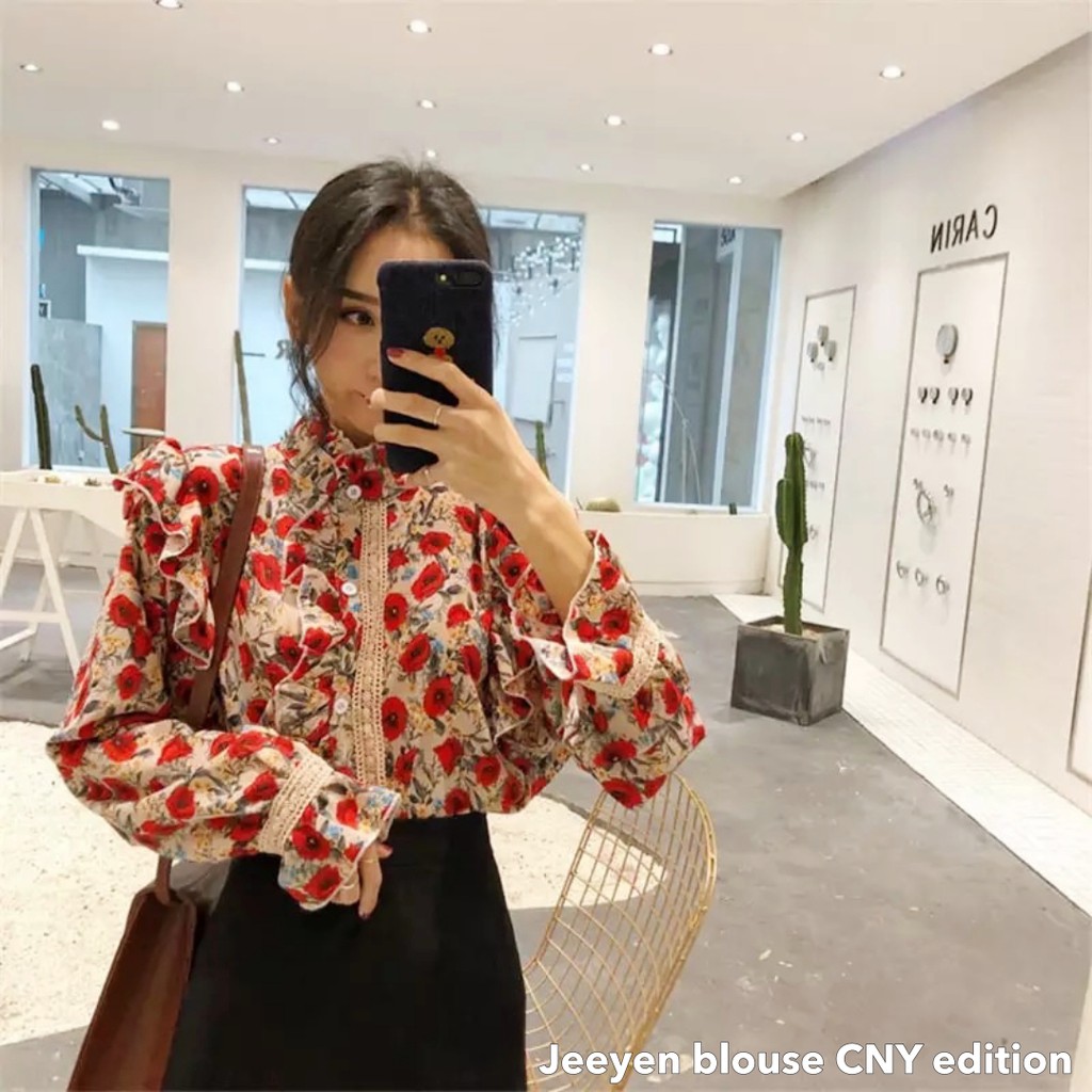 Jeeyen blouse CNY edition -Thejanclothes