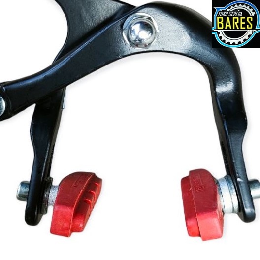 Kampas Karet Rem U-Brake / Cantilever Sepeda Mini CTB / Balap / Roadbike / BMX / Fixie / Federal Kunci L Ali Wheeling