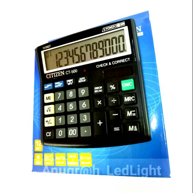 

CALCULATOR CITIZEN CT-500J 12 DIGIT ALL FUNCTION