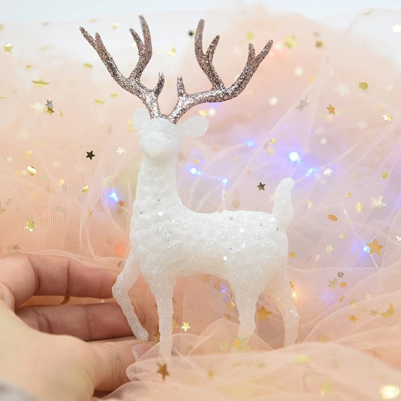 Ornamen Patung Rusa Kristal Gaya Elegan Untuk Dekorasi Natal / Hadiah Ulang Tahun
