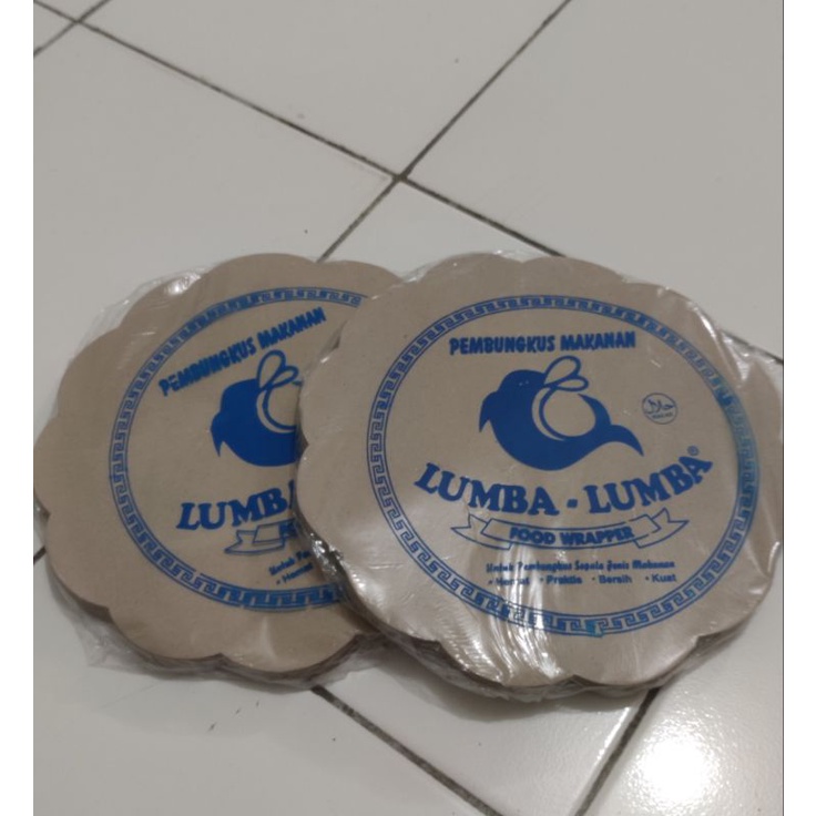 Kertas Alas Piring Bulat 27cm x 27cm / Kertas Nasi Bunga / Kertas Nasi Bulat