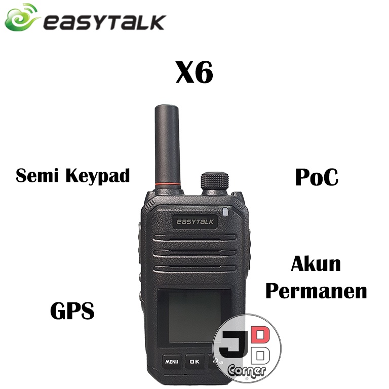 HT POC Easytalk X6 Wifi 4G LTE GPS Akun Permanen Internet ORIGINAL