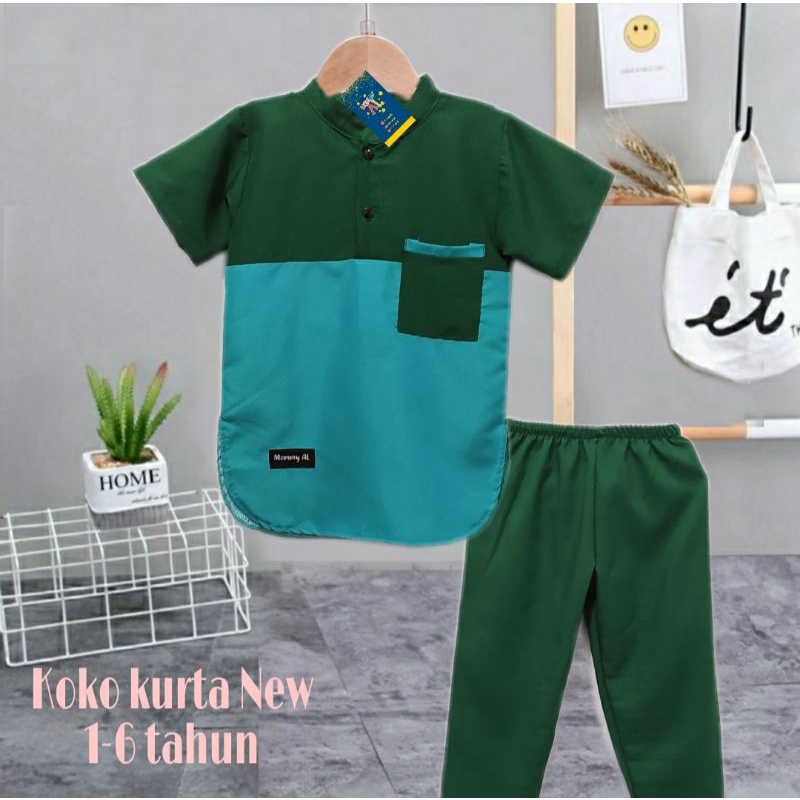 STELAN BAJU KOKO ANAK KURTA 1-5 Tahun/Baju koko anak laki laki/Baju koko anak/Baju koko anak laki laki setelan/Baju koko anak laki laki 1 tahun/Baju koko anak laki laki 3 tahun/Baju koko anak laki laki 2 tahun/Baju Kok Anak Laki/Set koko anak laki laki