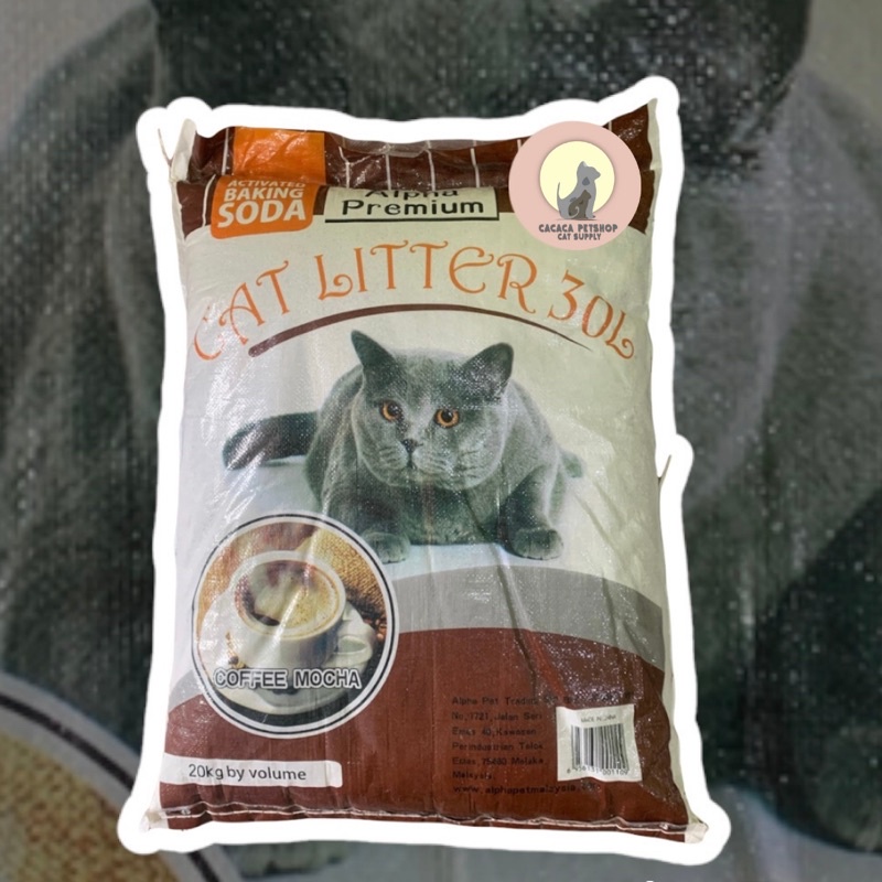 Jual Pasir Gumpal Wangi Alpha Premium Cat Litter 30L (20kg) Shopee