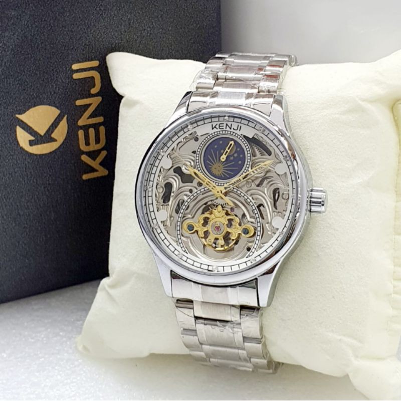Jam Tangan Pria Kenji Original K-610R Automatic Mesin Garansi 1 Tahun Gratis Ongkir COD