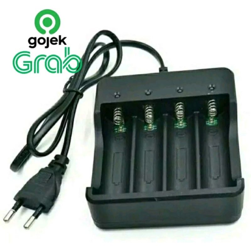 charger baterai  tipe 18650 kapasitas 4 slot battery