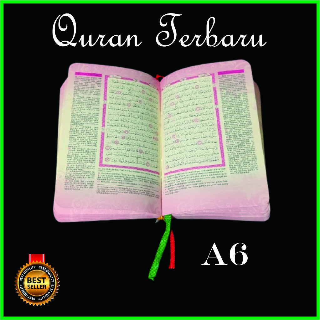 Promo Mushaf Alquran Al Mubarak Al-Quran Saku A6 Terjemahan Alquran Resleting A6/2W Terbaru