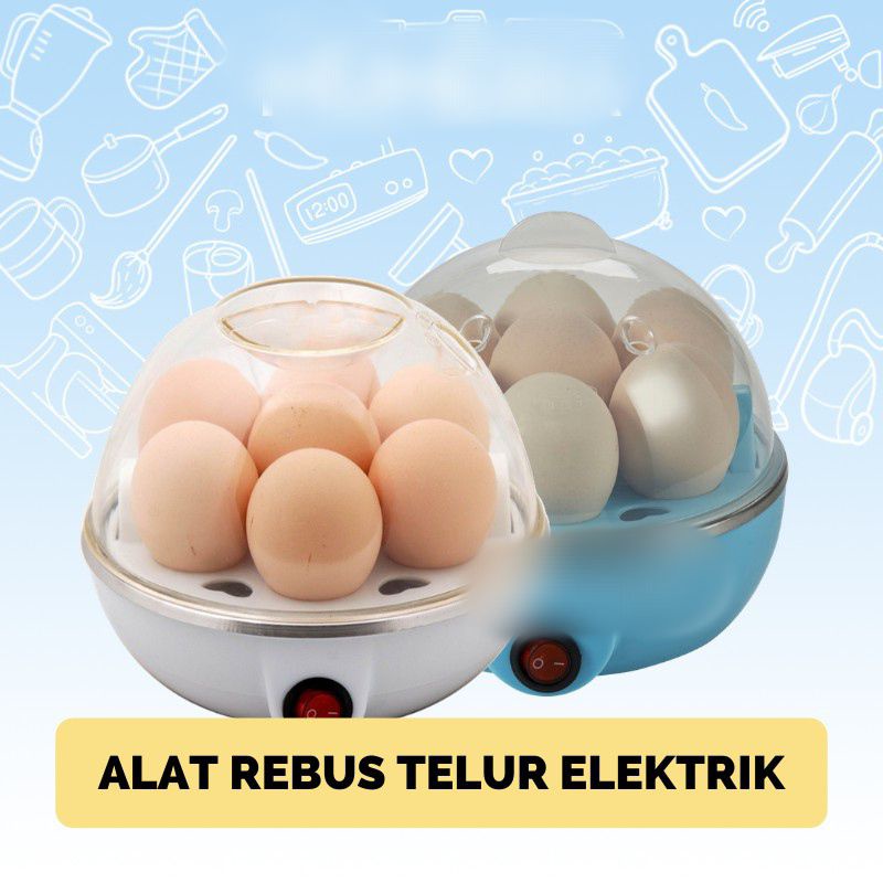 Gs8 Steamer Alat Perebus Pengkukus Rebus Telur Elektrik Food Grade Praktis Electric Egg Cooker Boiler Alat Rebus Telur N4ZDQ