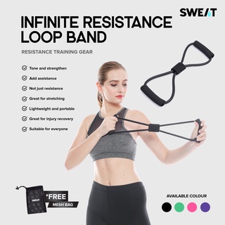 SWEAT INFINITE RESISTANCE TUBE FOR YOGA/ PILATES/ STRETCHING