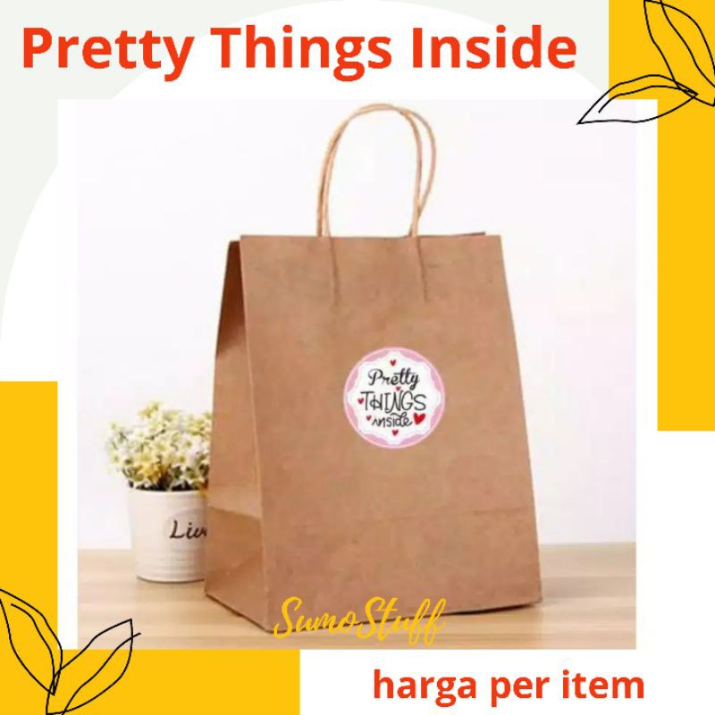 

Sumostuff sticker label PRETTY THINGS INSIDE uk 3,7cm