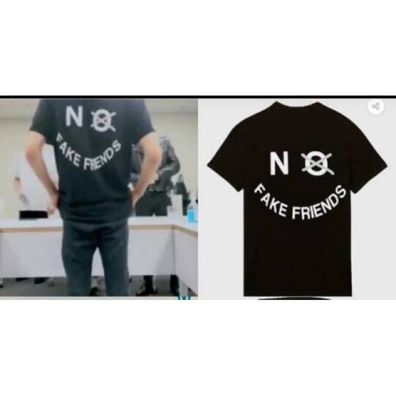 COD KAOS TSHIRT NCT JAEMIN NO FAKE FRIENDS DEPAN POLOS