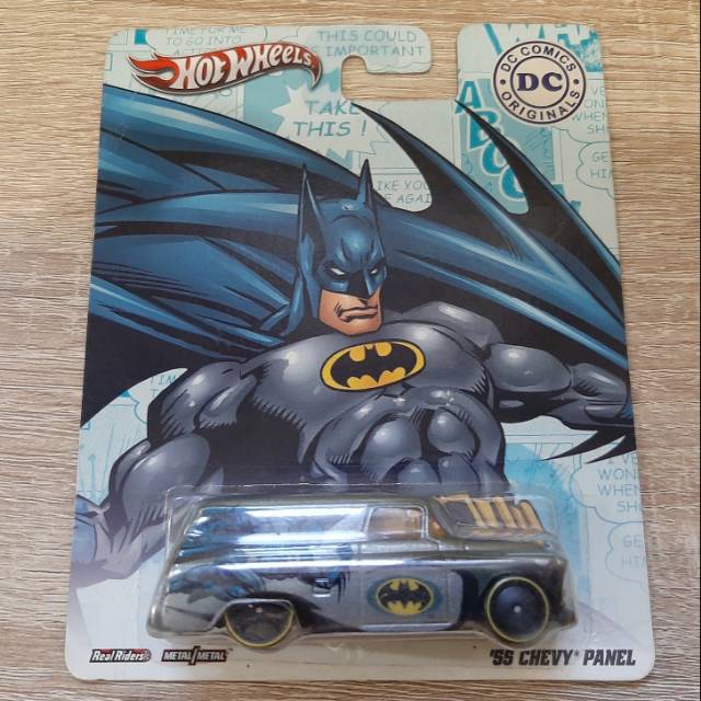 Hot Wheels Langka Ban Karet 55 CHEVY PANEL BATMAN Series ERROR