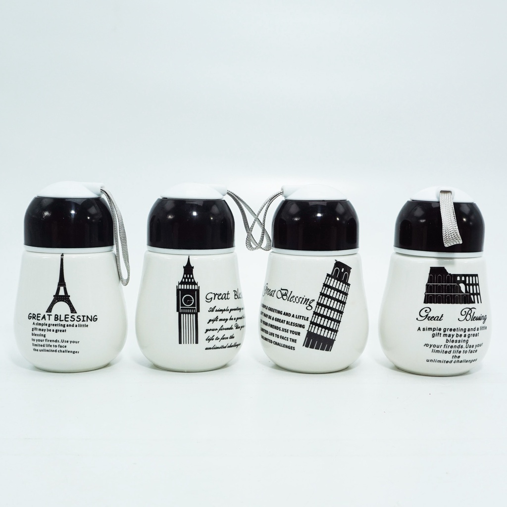 Botol Minum Keramik Tumblr Gelas Mug Eiffel London Pissa