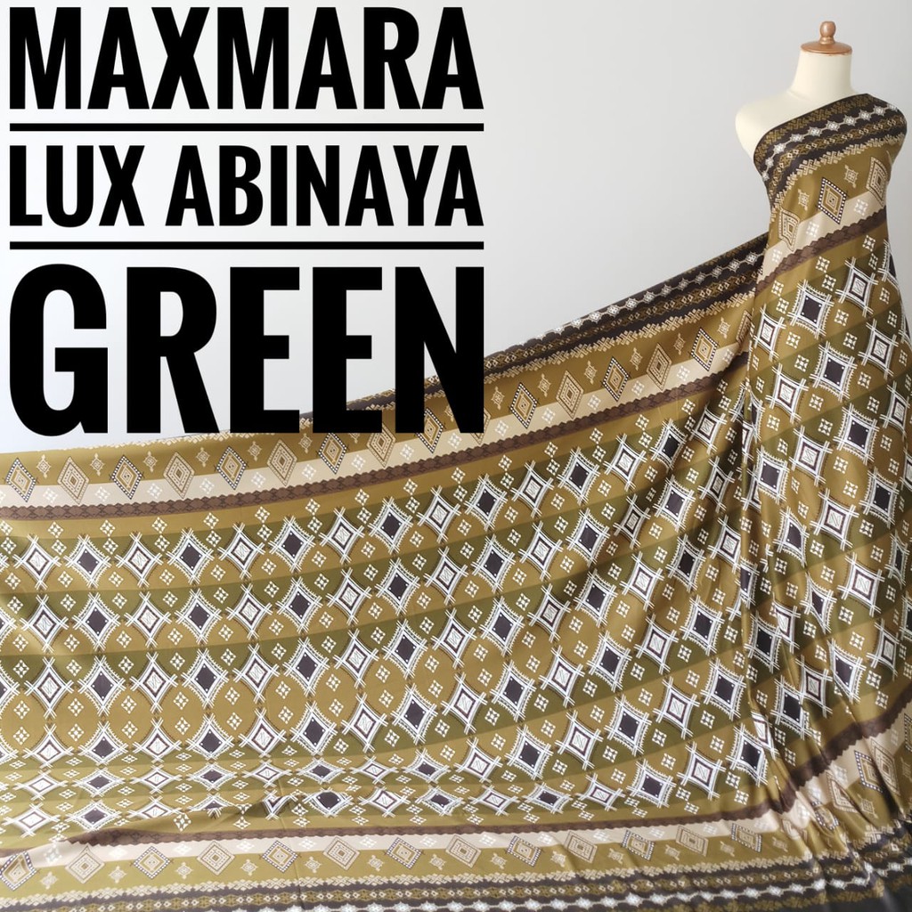 Kain Meteran Maxmara Lux Abinaya Green (0.5M)