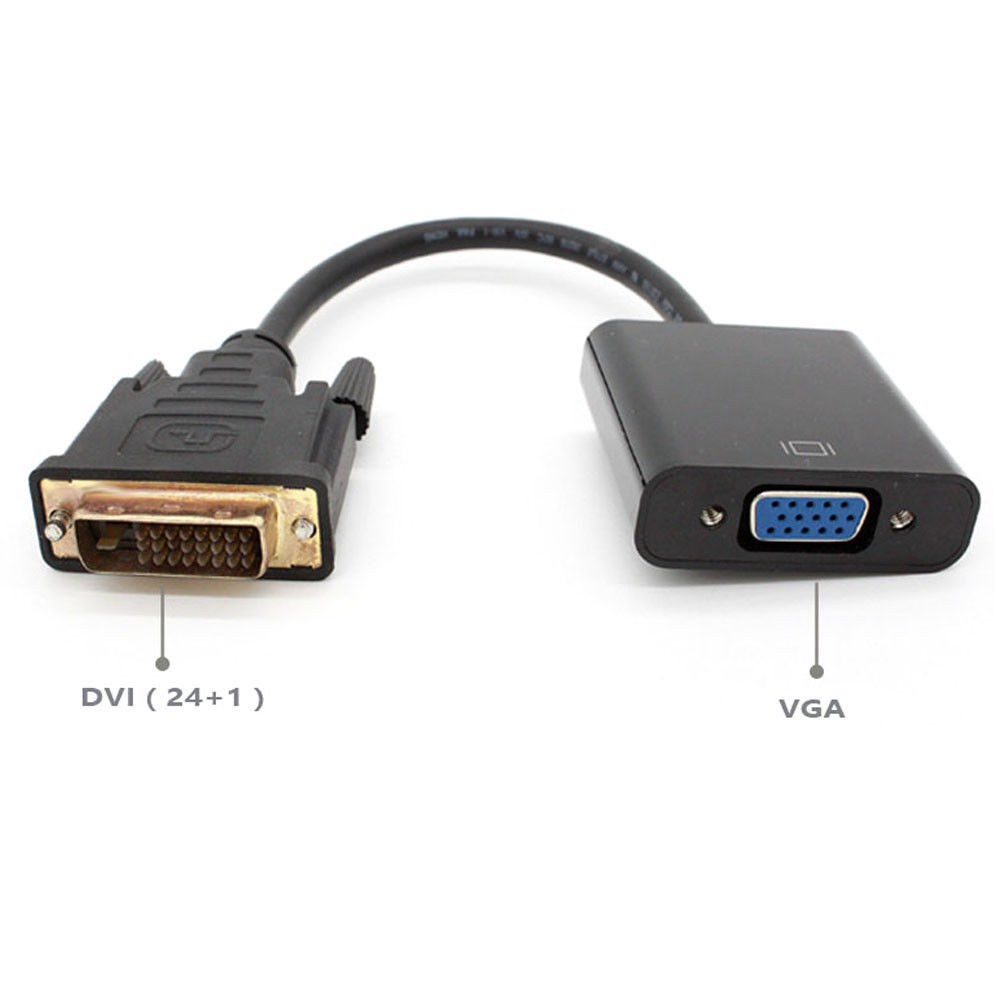 CONVERTER AKTIF DVI 24+1 TO VGA / KONEKTOR KABEL DVI Ke VGA 24+1