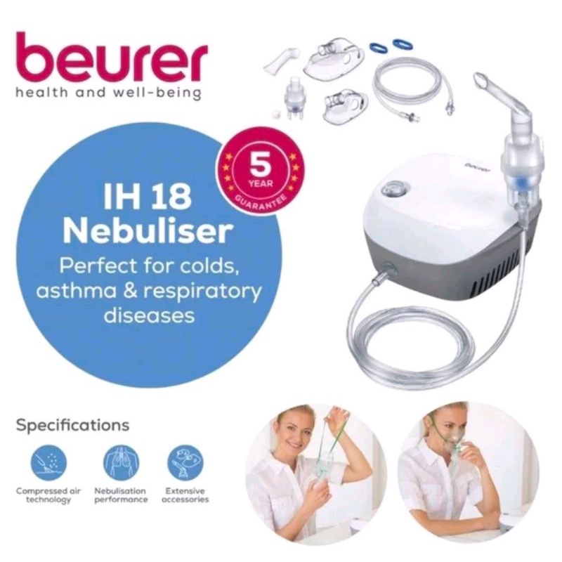 Nebulizer Compressor Beurer IH 18 Alat Terapi Uap Original Beurer IH18 Garansi 5 Tahun