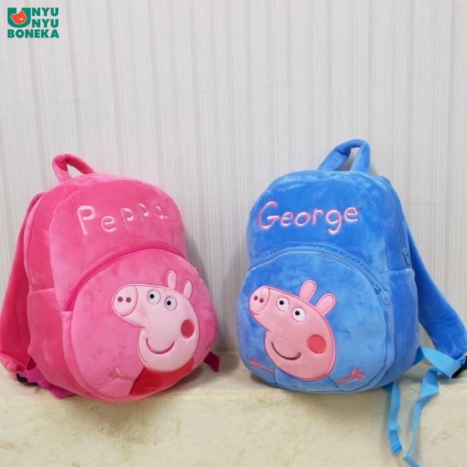 tas ransel anak peppa george pig babi animal backpack sekolah