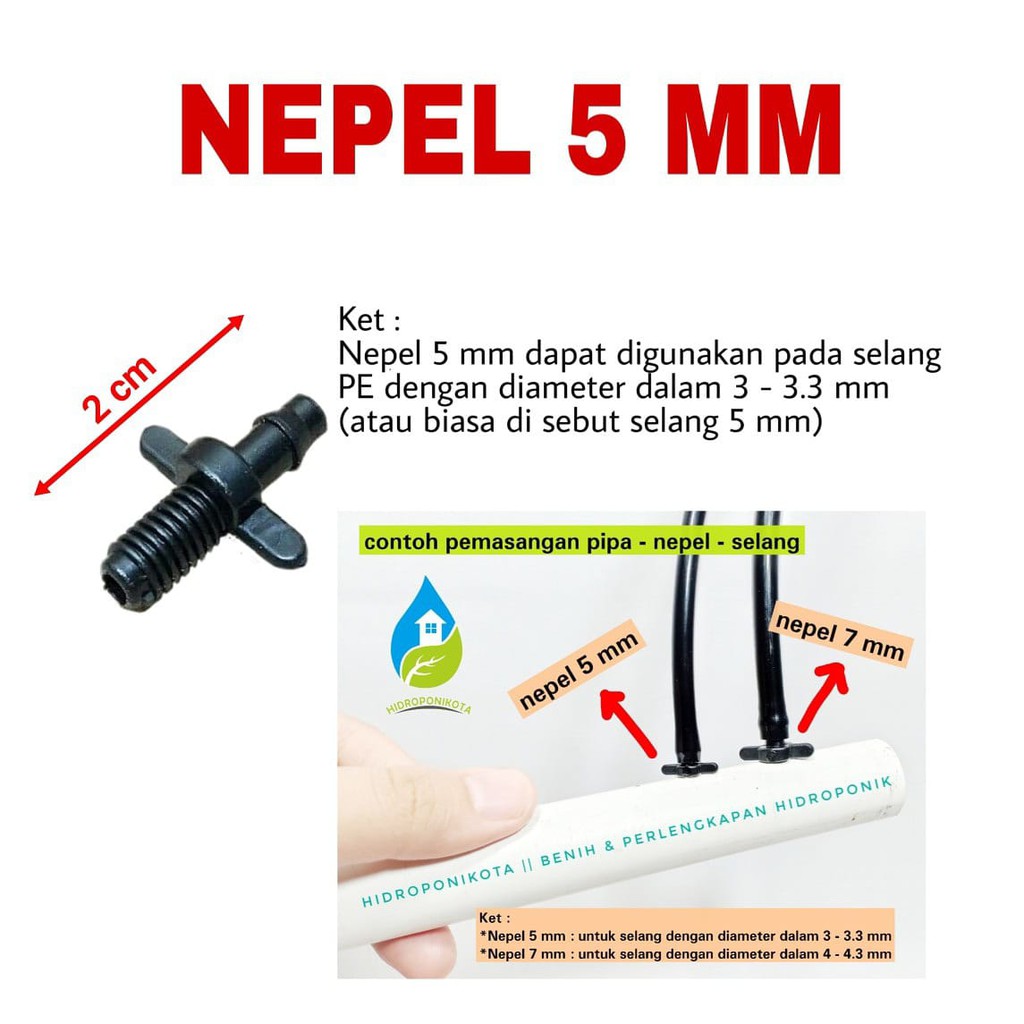 nepel 5 mm (ulir + kuping)