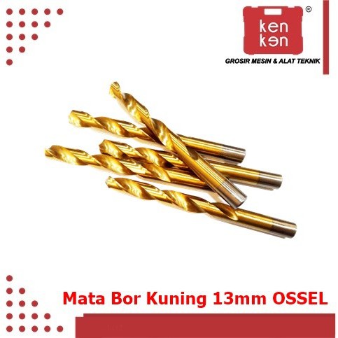 OSSEL Mata Bor Besi Kuning HSS Isi 5pcs 8.5MM - 13MM