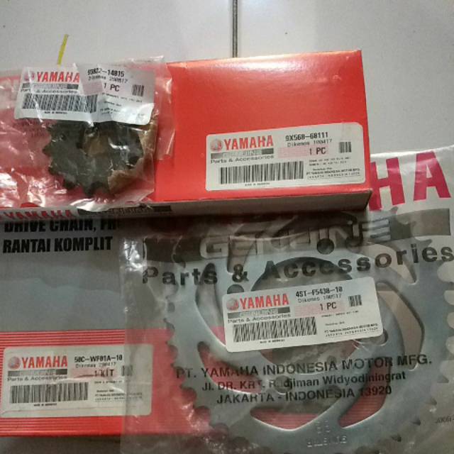 Gir Set Rantai Roda Kit Yamaha Jupiter MX New 50C WF01A 10