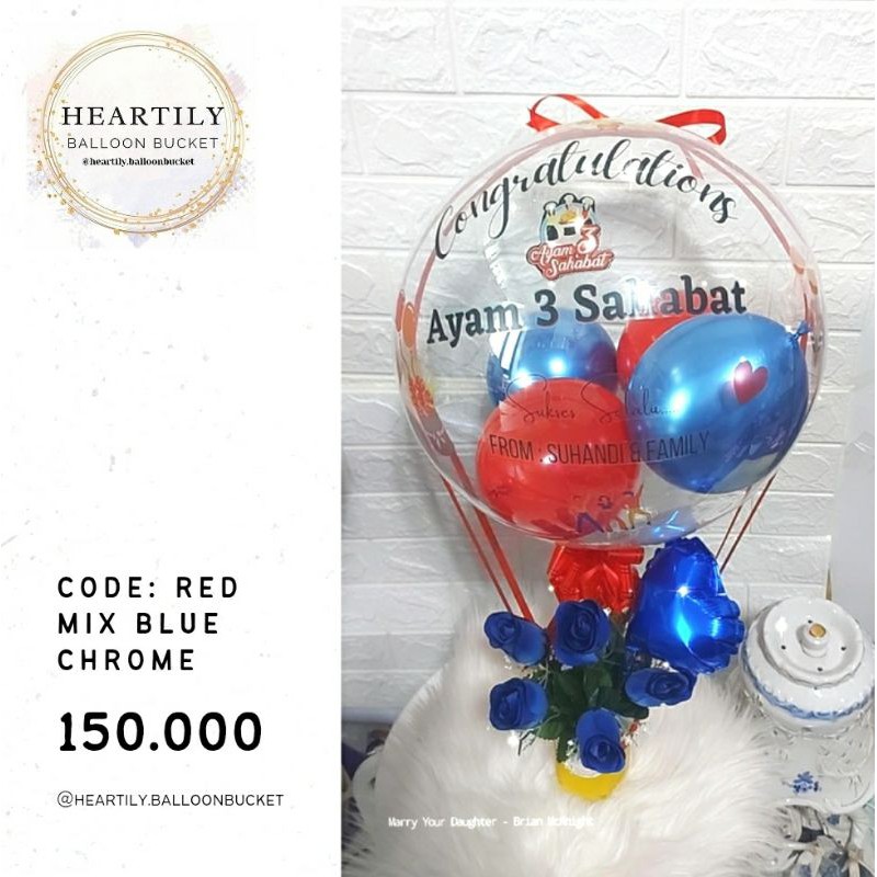 [Order H-2 Ready JKT] Balloon Bucket Buket Balon Wisuda Snack Balloon Bucket Bunga Balloon Bouquet