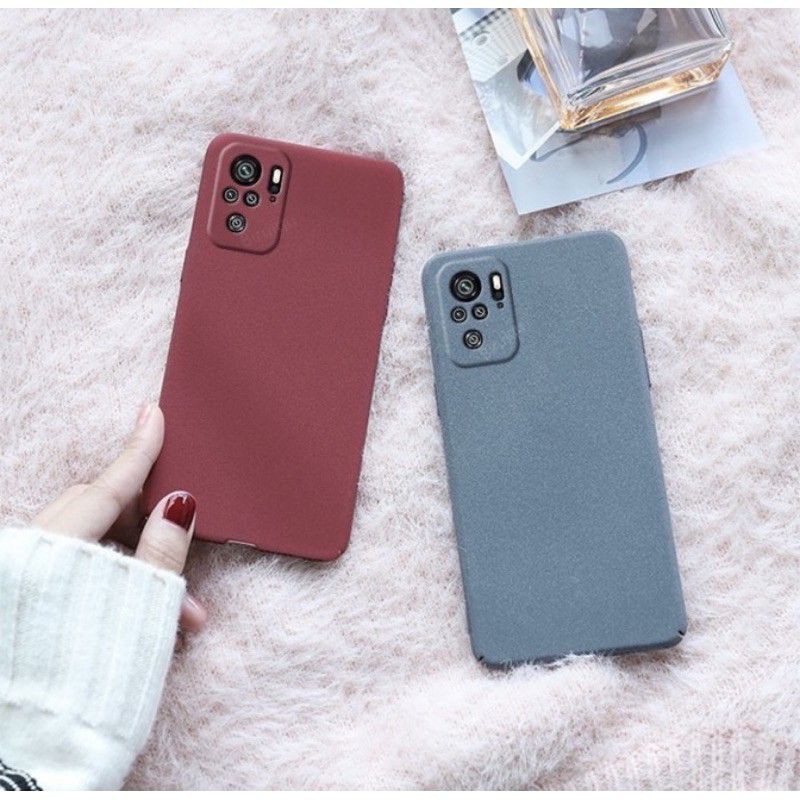 Xiaomi Redmi Note 10 10S  Casing Softcase Sandtone Silicone Superthin Anti Slip