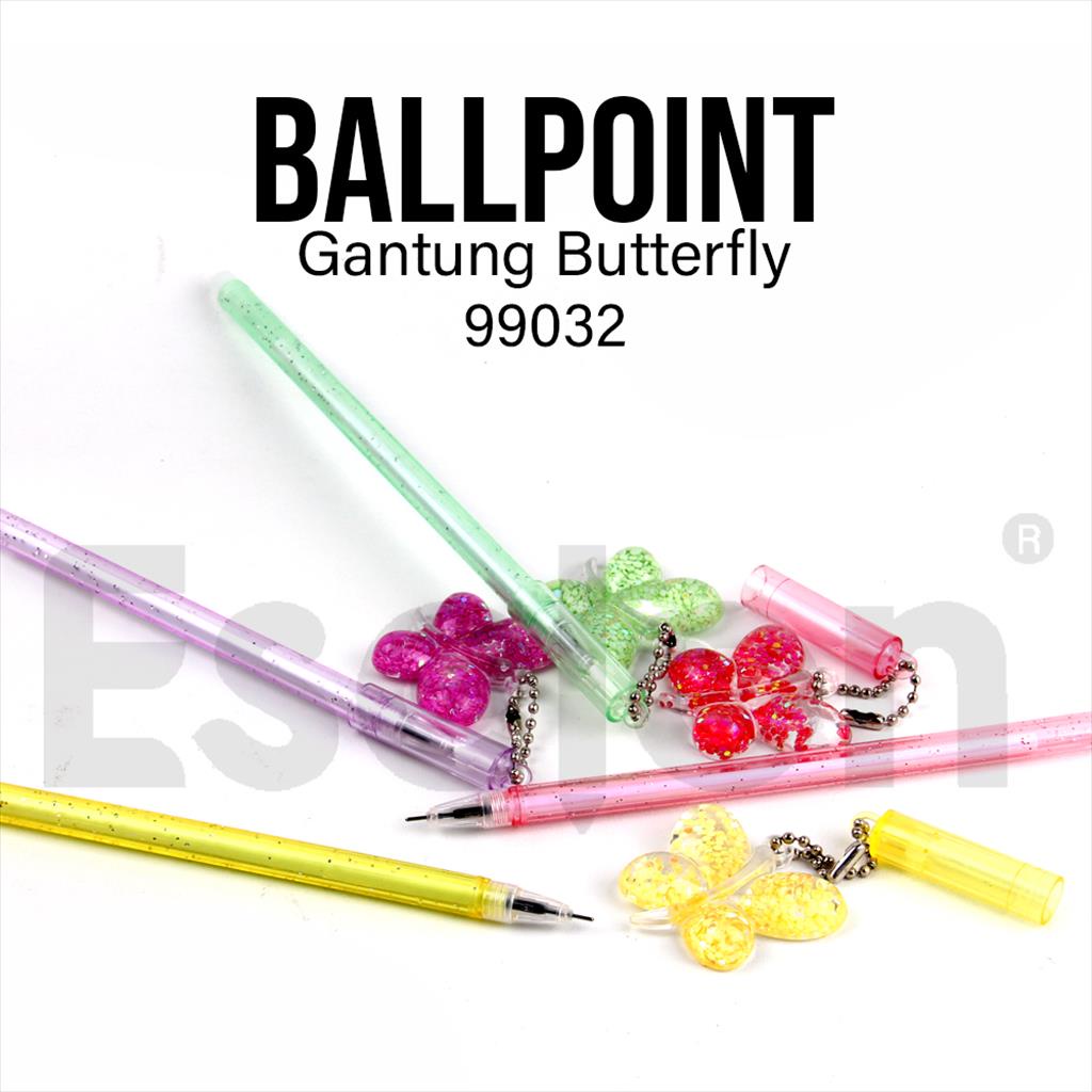 

12pcs Pulpen Gel Kupu-Kupu 99032 / 1pack Pulpen Fancy