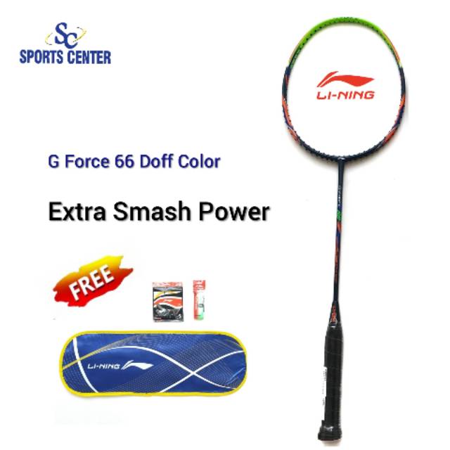 Best Deal  New Raket Badminton Lining G Force / G-Force DOFF 66 Fullset