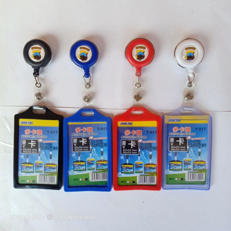 

Polda Jawa Tengah Name Tage Gantungan Id Card Holder/Yoyo Putar Berlogo Polri