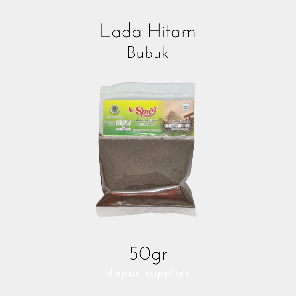 Bubuk Lada Hitam / Black Pepper Powder – Mr Spicy 50g