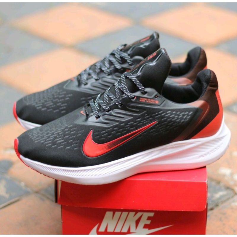 Sepatu Olahraga Pria Nike Pegasus Winflo 6 Men Sport Shoes Sepatu Lari Pria Running Murah Casual Sneakers Red