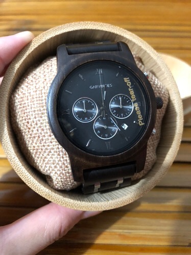 GARVINOES Eboni  Series Jam  Tangan Kayu  Pria 43 mm Shopee 