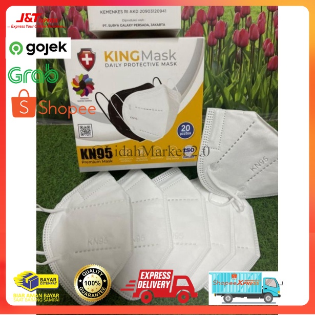 MASKER KINGMASK (20) KN95 KING MASK KN94 MEDIS DUCKBILL 2.0