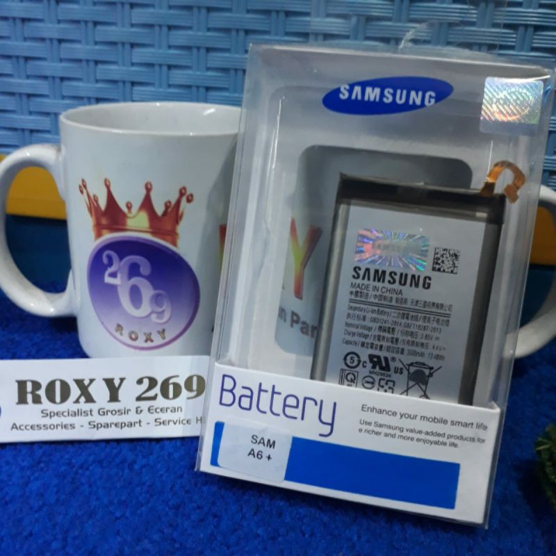 Batre Samsung A6plus J8plus A6+ J8+ A6 J8 Plus Original Ori Baterai Batrei Baterai Battery Baterei