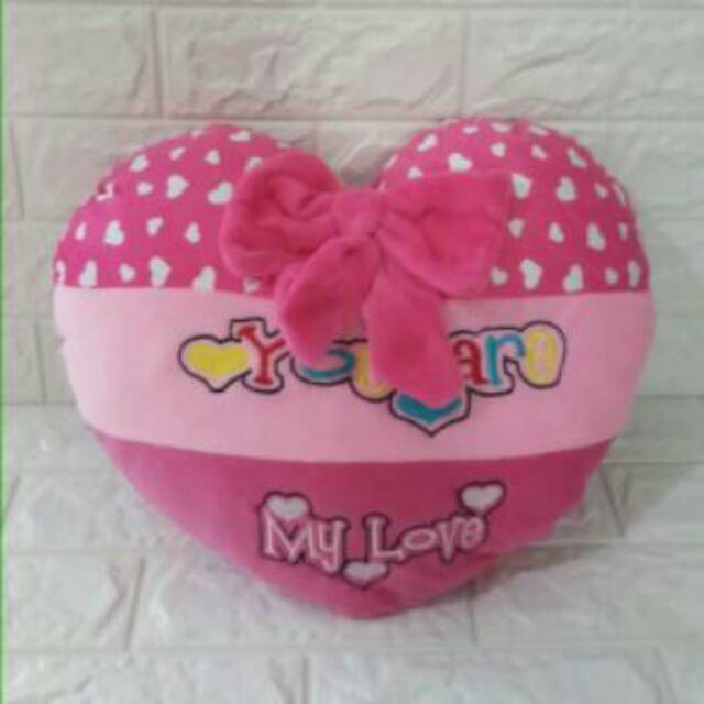 Bantal Love Bantal Valentine You Are My Love Bantal Cinta Bantal Hati Pink