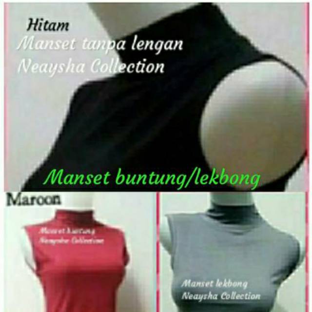 Manset buntung manset lekbong manset tanpa tangan Bahan Spandek Rayon Super