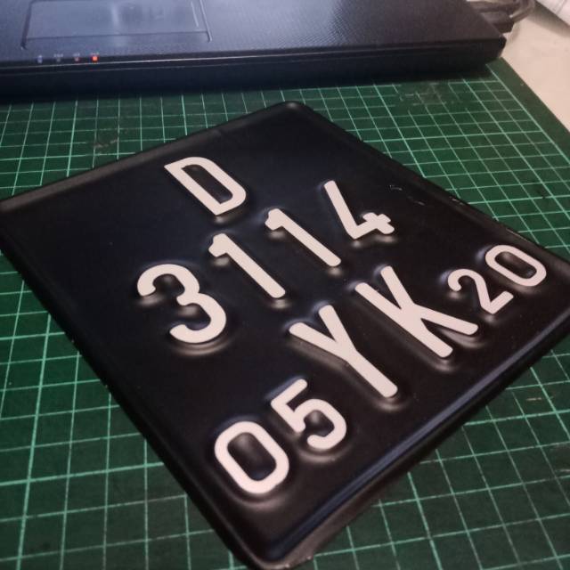 PLAT NOMOR MOTOR VESPA CUSTOM