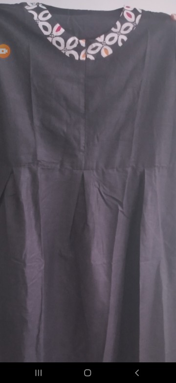 Gamis Batik Modern Kombinasi Syantika