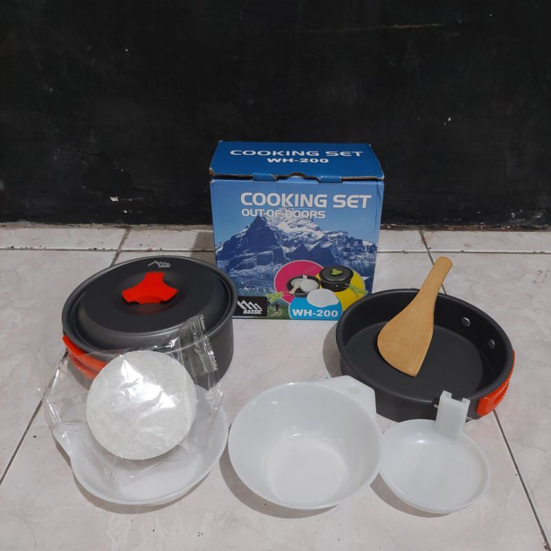 Cooking Set WH200 Alat Masak Camping Alat Masak Outdoor Panci Camping