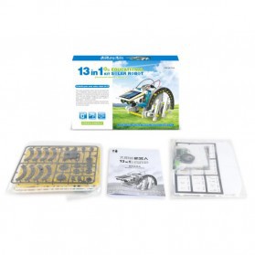 13 in 1 Transforming Solar Robot Science &amp; Education DIY Toys Kids - Gray