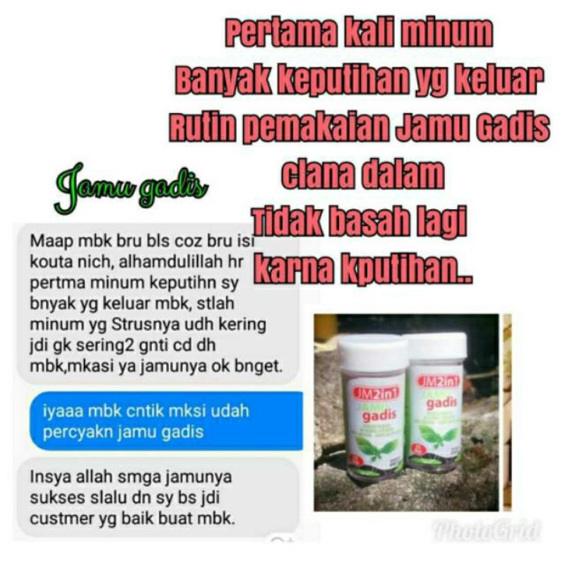 

Jamu Gadis 2in1 mandalika